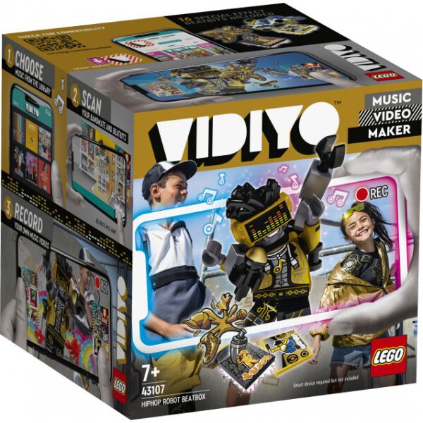 Конструктор LEGO® VIDIYO HipHop Robot BeatBox (Битбокс " Робот-рэпер ") 73 деталей (43107) (5702016911800)
Конструктор LEGO® VIDIYO HipHop Robot BeatBox (Битбокс " Робот-рэпер ") 73 деталей (43107) (5702016911800)