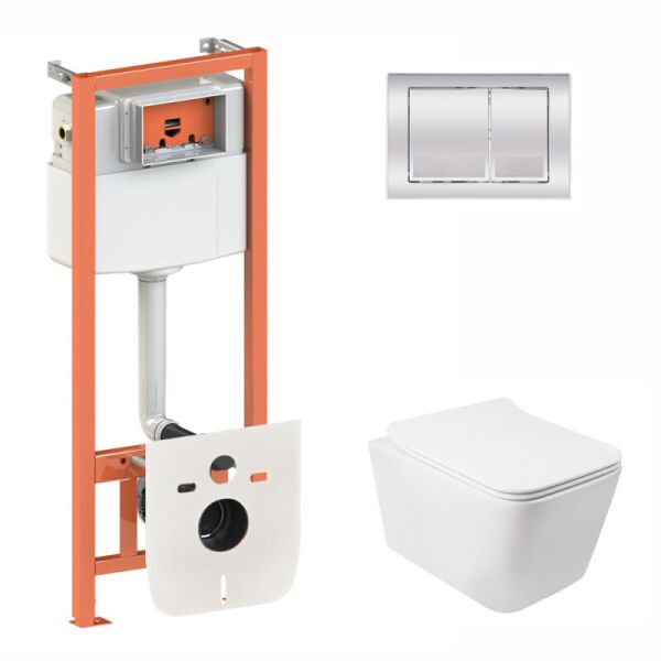 Набор Qtap Инсталляция 3 В 1 Nest Qt0133M425 С Панелью Смыва Квадратной Qt0111M06028Crm + Унитаз С Сиденьем Crow Qt05335170W 
Набор Qtap Инсталляция 3 В 1 Nest Qt0133M425 С Панелью Смыва Квадратной Qt0111M06028Crm + Унитаз С Сиденьем Crow Qt05335170W