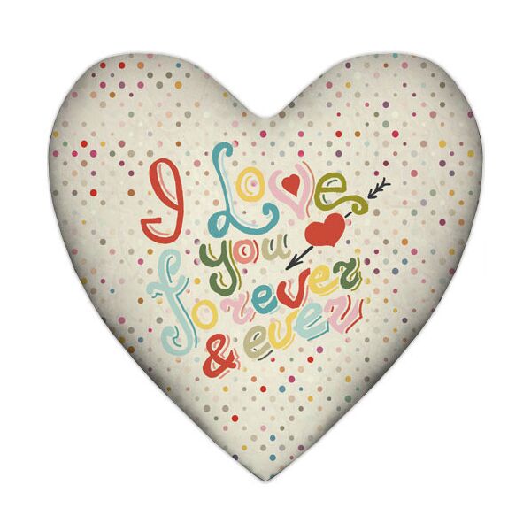 Подушка сердце Presentville I love you forever & ever на белом фоне в разноцветный горошек 37x37 см
Подушка сердце Presentville I love you forever & ever на белом фоне в разноцветный горошек 37x37 см