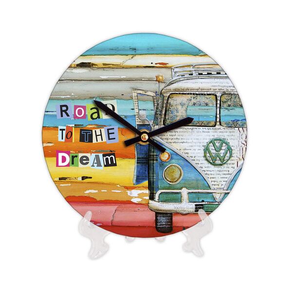 Часы настенные круглые Presentville Road to the dream Volkswagen 18 см 
Часы настенные круглые Presentville Road to the dream Volkswagen 18 см