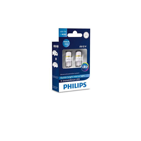 Лампа автомобильная светодиодная Philips W5W X-tremeUltinon LED, 4000K, 2шт/блистер
Лампа автомобильная светодиодная Philips W5W X-tremeUltinon LED, 4000K, 2шт/блистер