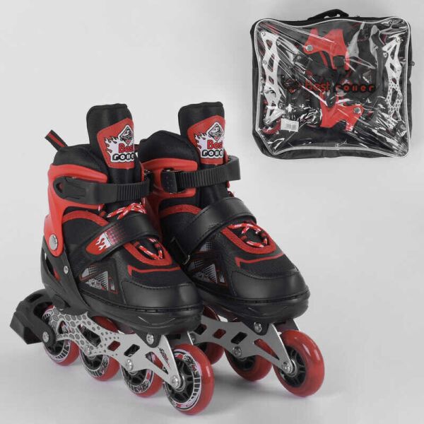 Ролики 8655-М Best Roller /размер 34-37/ цвет – КРАСНЫЙ (6) колёса PU, ПЕРЕДНЕЕ КОЛЕСО СВЕТ, в сумке, d колес – 7 см
Ролики 8655-М Best Roller /размер 34-37/ цвет – КРАСНЫЙ (6) колёса PU, ПЕРЕДНЕЕ КОЛЕСО СВЕТ, в сумке, d колес – 7 см