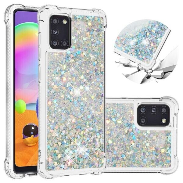 Силиконовый (TPU) чехол Deexe Liquid Glitter для Samsung Galaxy A31 (A315) - Silver
Силиконовый (TPU) чехол Deexe Liquid Glitter для Samsung Galaxy A31 (A315) - Silver