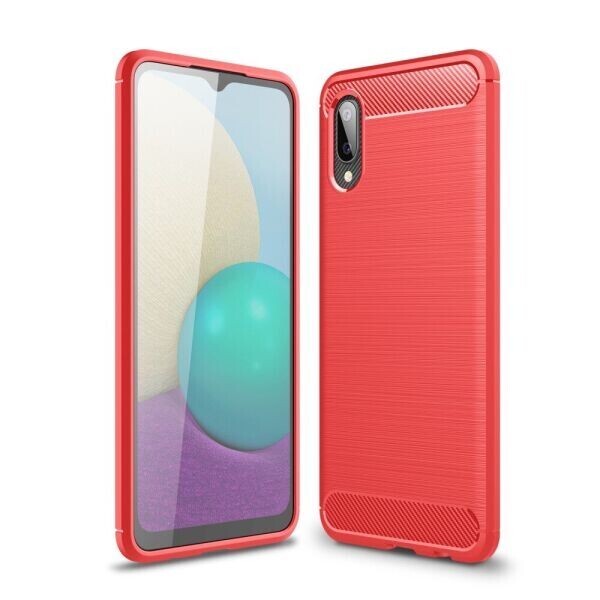 Защитный чехол UniCase Carbon для Samsung Galaxy A02 (A022) - Red 
Защитный чехол UniCase Carbon для Samsung Galaxy A02 (A022) - Red