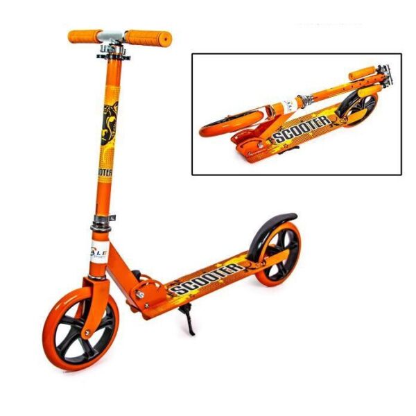 Двухколесный самокат Scooter 460 Orange (складной), оснащен боковой ножкой для вертикальной парковки
Двухколесный самокат Scooter 460 Orange (складной), оснащен боковой ножкой для вертикальной парковки