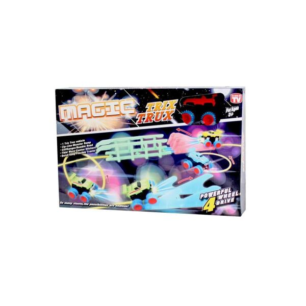Монстер-Траки (Trix Trux) XL110 + машинка со светящимися фарами, игрушечный гоночный трек
Монстер-Траки (Trix Trux) XL110 + машинка со светящимися фарами, игрушечный гоночный трек
