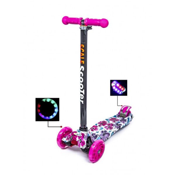 Самокат детский трехколесный MAXI Scale Scooter Маки Светящиеся малиновые колеса Съемный руль от 3 до 7 лет
Самокат детский трехколесный MAXI Scale Scooter Маки Светящиеся малиновые колеса Съемный руль от 3 до 7 лет