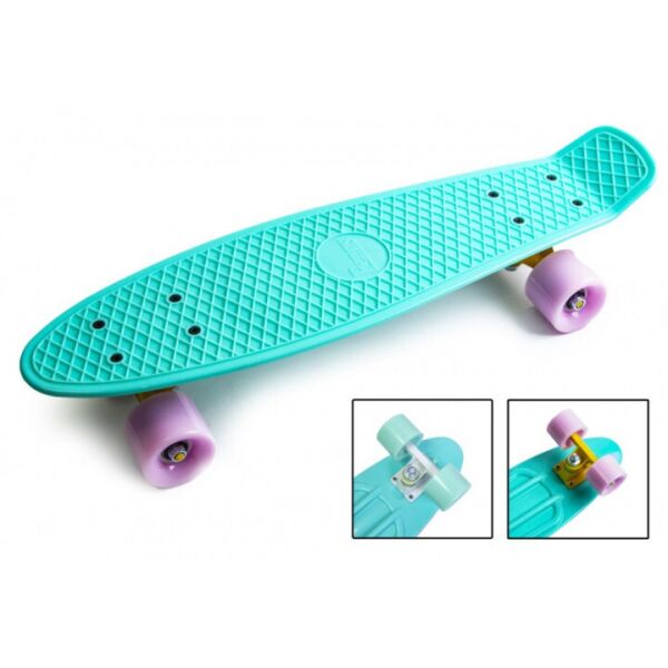 Скейтборд "Penny Board Pastel Series", Бирюзовый цвет, усиленный пластик, матовые колеса
Скейтборд "Penny Board Pastel Series", Бирюзовый цвет, усиленный пластик, матовые колеса