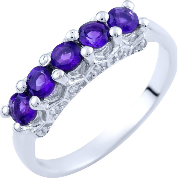 Кольцо из серебра с аметистами и куб. циркониями, размер 17.5 (1695952)
Кольцо из серебра с аметистами и куб. циркониями, размер 17.5 (1695952)