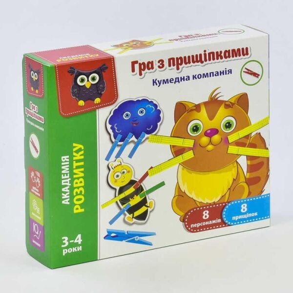 Игра-шнуровка с липучками Кумедна компаніяі /укр/ - VT 5303-14 (12) Vladi Toys, (Украина)
Игра-шнуровка с липучками Кумедна компаніяі /укр/ - VT 5303-14 (12) Vladi Toys, (Украина)