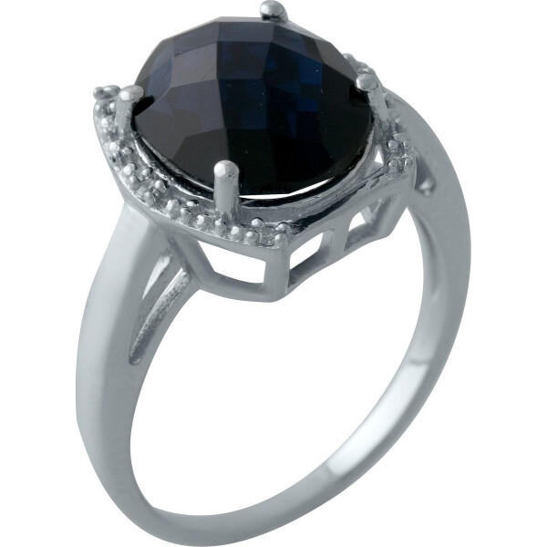 Кольцо из серебра с куб. циркониями и сапфиром (синт.), размер 18 (1701191)
Кольцо из серебра с куб. циркониями и сапфиром (синт.), размер 18 (1701191)