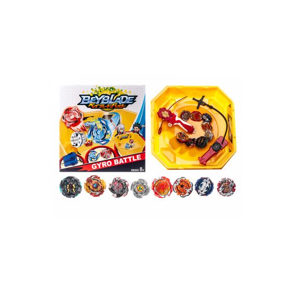 Набор в подарочной коробке Beyblade Mega Set Арена Бейблейды 8 штук 2 пусковых устройства
Набор в подарочной коробке Beyblade Mega Set Арена Бейблейды 8 штук 2 пусковых устройства