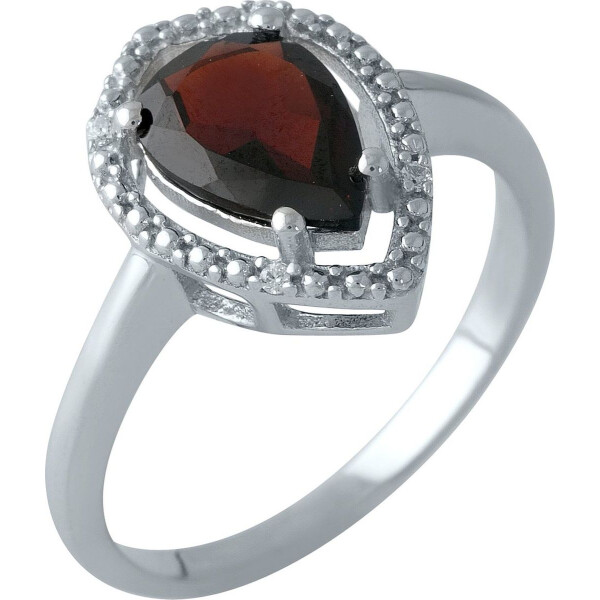 Кольцо из серебра с гранатом и куб. циркониями, размер 17 (1703480)
Кольцо из серебра с гранатом и куб. циркониями, размер 17 (1703480)
