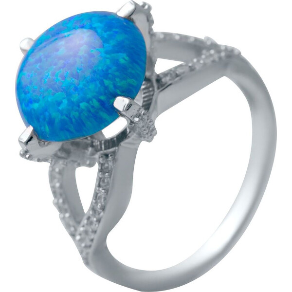 Кольцо из серебра с куб. циркониями и опалом, размер 18.5 (1722004) 
Кольцо из серебра с куб. циркониями и опалом, размер 18.5 (1722004)