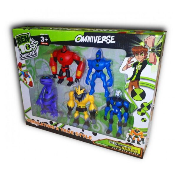 Набор из 5 экшен-фигурок Бен 10 Omniverse 5: Armodrillo, Nanomech, Chamalien, Shocksquatch, Rook Blonko
Набор из 5 экшен-фигурок Бен 10 Omniverse 5: Armodrillo, Nanomech, Chamalien, Shocksquatch, Rook Blonko