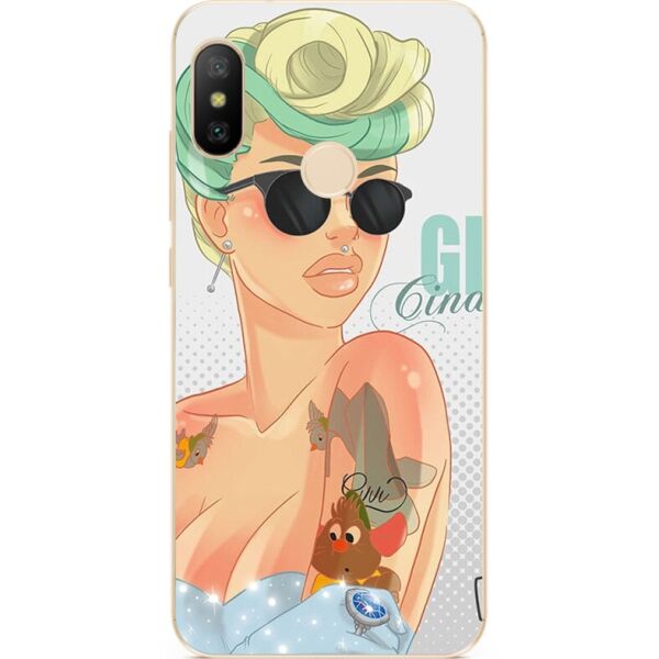 Бампер силиконовый Candy для Xiaomi Mi 8 с рисунком Гламур