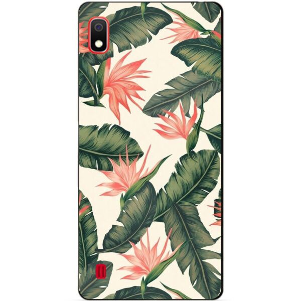 Бампер силиконовый чехол Candy для Samsung A10 2019 Galaxy A105f с рисунком Листья банана