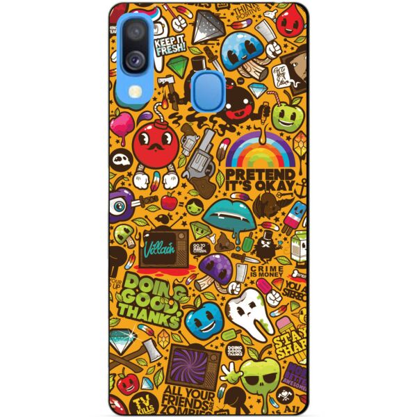 Бампер силиконовый чехол Candy для Samsung A40 2019 Galaxy A405f с рисунком Прикольные стикеры
Бампер силиконовый чехол Candy для Samsung A40 2019 Galaxy A405f с рисунком Прикольные стикеры