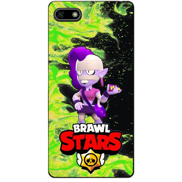 Силиконовый бампер чехол Candy для Huawei Y5 2018 с Героем Brawl Stars Эмз 
Силиконовый бампер чехол Candy для Huawei Y5 2018 с Героем Brawl Stars Эмз