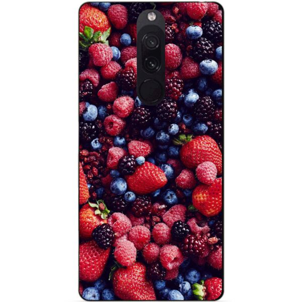 Силиконовый чехол бампер Candy для Xiaomi Redmi 8 с рисунком Ягоды