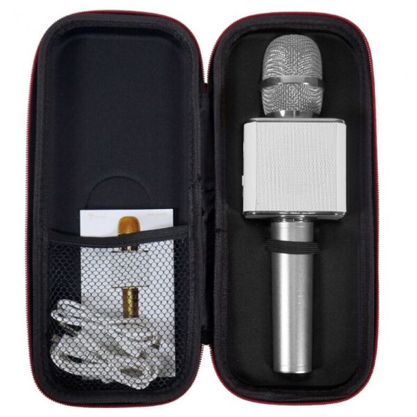 Беспроводной микрофон Q7 | караоке Bluetooth USB, микрофон для дома, с динамиками, портативный СЕРЕБРО
Беспроводной микрофон Q7 | караоке Bluetooth USB, микрофон для дома, с динамиками, портативный СЕРЕБРО