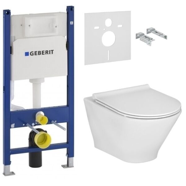 Комплект инсталляция Geberit Duofix 458.126.00.1 + унитаз Roca Gap Round Rimless A34H0N8000 с крышкой Soft Close, Белый
Комплект инсталляция Geberit Duofix 458.126.00.1 + унитаз Roca Gap Round Rimless A34H0N8000 с крышкой Soft Close, Белый