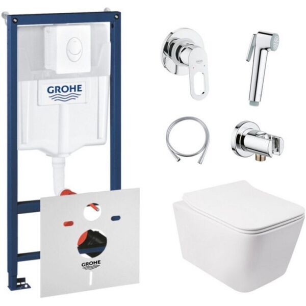 Комплект инсталляция Grohe Rapid SL + унитаз с сиденьем Qtap Crow + набор для гигиенического душа со смесителем Grohe BauLoop 38722001QT05335170W111042
Комплект инсталляция Grohe Rapid SL + унитаз с сиденьем Qtap Crow + набор для гигиенического душа со смесителем Grohe BauLoop 38722001QT05335170W111042