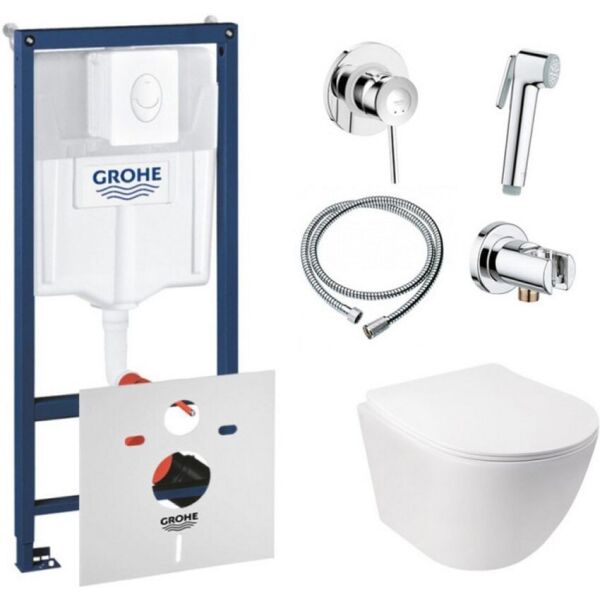Комплект инсталляция Grohe Rapid SL + унитаз с сиденьем Qtap Jay + набор для гигиенического душа со смесителем Grohe BauClassic 38722001QT07335176W111048
Комплект инсталляция Grohe Rapid SL + унитаз с сиденьем Qtap Jay + набор для гигиенического душа со смесителем Grohe BauClassic 38722001QT07335176W111048