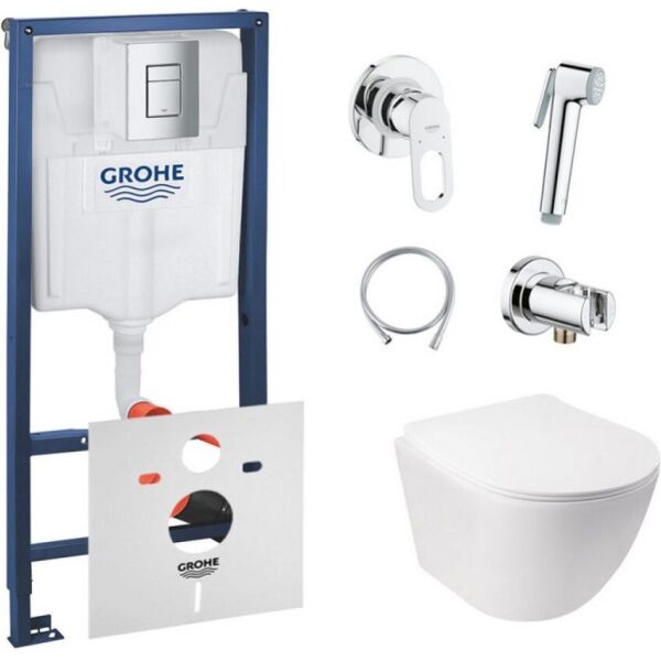 Комплект инсталляция Grohe Rapid SL + унитаз с сиденьем Qtap Jay + набор для гигиенического душа со смесителем Grohe BauLoop 38772001QT07335176W111042
Комплект инсталляция Grohe Rapid SL + унитаз с сиденьем Qtap Jay + набор для гигиенического душа со смесителем Grohe BauLoop 38772001QT07335176W111042