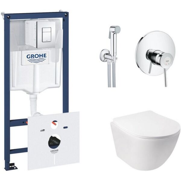 Комплект инсталляция Grohe Rapid SL + унитаз с сиденьем Qtap Jay QT07335176W + набор для гигиенического душа со смесителем Grohe BauClassic 38827000QT07335176W2904800S
Комплект инсталляция Grohe Rapid SL + унитаз с сиденьем Qtap Jay QT07335176W + набор для гигиенического душа со смесителем Grohe BauClassic 38827000QT07335176W2904800S