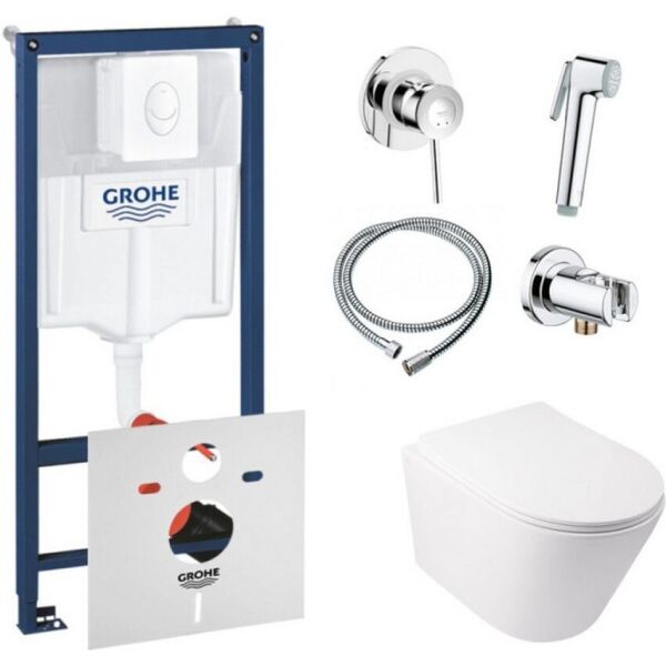 Комплект инсталляция Grohe Rapid SL + унитаз с сиденьем Qtap Swan + набор для гигиенического душа со смесителем Grohe BauClassic 38722001QT16335178W111048
Комплект инсталляция Grohe Rapid SL + унитаз с сиденьем Qtap Swan + набор для гигиенического душа со смесителем Grohe BauClassic 38722001QT16335178W111048