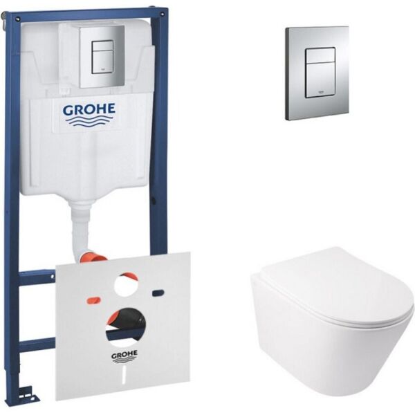 Набор инсталляция 4 в 1 Grohe Rapid SL + унитаз с сиденьем Qtap Swan38772001QT16335178W
Набор инсталляция 4 в 1 Grohe Rapid SL + унитаз с сиденьем Qtap Swan38772001QT16335178W