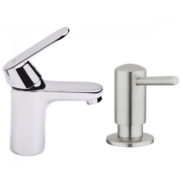 Набор Grohe 3282500040536DC0 смеситель для раковины Eurosmart Cosmopolitan 32825000 + дозатор для моющего средства Contemporary 40536DC0 хром (81349)
Набор Grohe 3282500040536DC0 смеситель для раковины Eurosmart Cosmopolitan 32825000 + дозатор для моющего средства Contemporary 40536DC0 хром (81349)