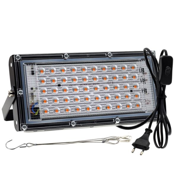 Мощный Фито Ультрафиолетовый прожектор для растений и рассады 50Вт 50LED Фито Лампа 210х92 мм. (с проводом и выключателем)
Мощный Фито Ультрафиолетовый прожектор для растений и рассады 50Вт 50LED Фито Лампа 210х92 мм. (с проводом и выключателем)