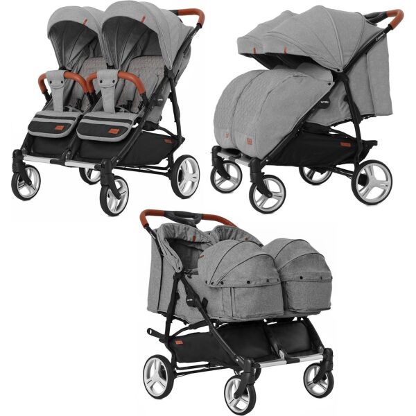Универсальная коляска 2 в 1 для двойни Carrello Connect CRL-55021 Ink Gray (CRL-55021)
Универсальная коляска 2 в 1 для двойни Carrello Connect CRL-55021 Ink Gray (CRL-55021)