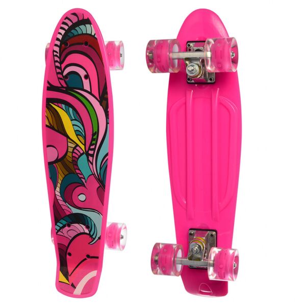 Детский скейтборд Пенни борд Profi Colorful Penny Board Розовый с рисунком и светящимися колесами
Детский скейтборд Пенни борд Profi Colorful Penny Board Розовый с рисунком и светящимися колесами