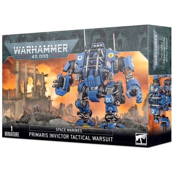 Настольная игра Games Workshop Space Marines Primaris Invictor Tactical Warsuit Warhammer 40000 (99120101326)
Настольная игра Games Workshop Space Marines Primaris Invictor Tactical Warsuit Warhammer 40000 (99120101326)