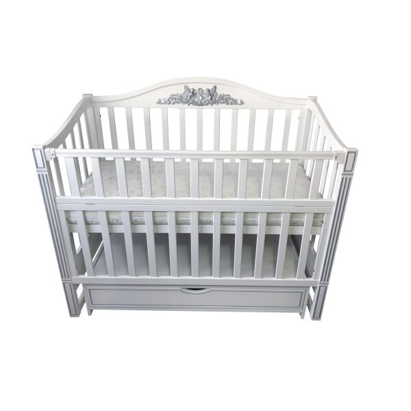 Кровать детская Baby Comfort Ангела на шарнирах с подшипником + фиксатор + ящик + откидная боковина белый
Кровать детская Baby Comfort Ангела на шарнирах с подшипником + фиксатор + ящик + откидная боковина белый
