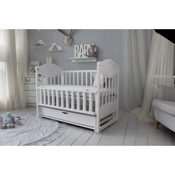 Кровать детская Baby Comfort ЛД9 на шарнирах с подшипником + фиксатор + откидная боковина белая с ящиком и резьбой
Кровать детская Baby Comfort ЛД9 на шарнирах с подшипником + фиксатор + откидная боковина белая с ящиком и резьбой