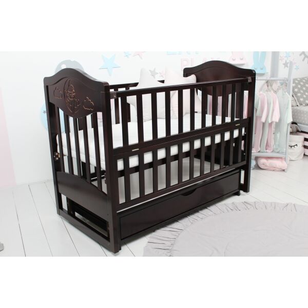 Кровать детская Baby Comfort ЛД9 на шарнирах с подшипником + фиксатор + откидная боковина венге с ящиком и резьбой
Кровать детская Baby Comfort ЛД9 на шарнирах с подшипником + фиксатор + откидная боковина венге с ящиком и резьбой