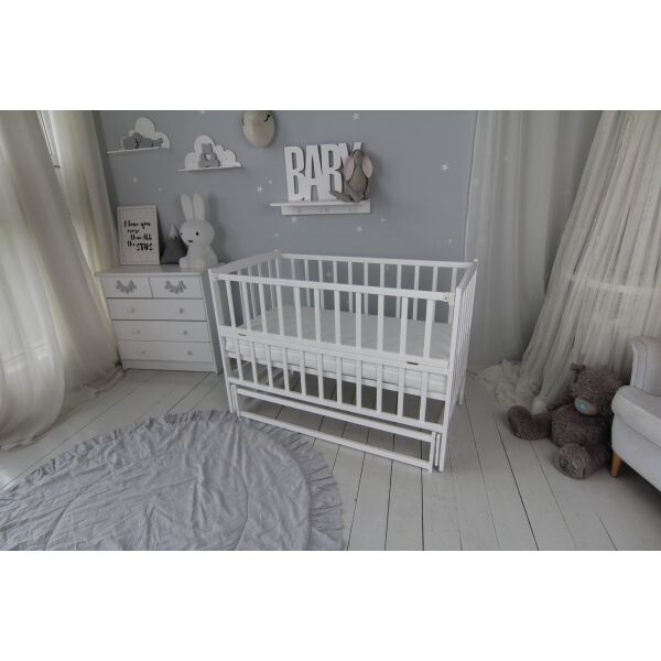 Кровать детская Baby Comfort ЛД2 на шарнирах с подшипником + фиксатор + откидная боковина белый
Кровать детская Baby Comfort ЛД2 на шарнирах с подшипником + фиксатор + откидная боковина белый