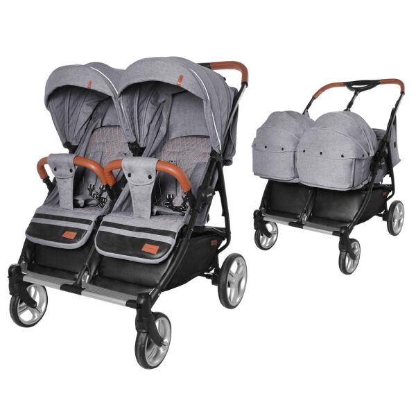 Коляска прогулочная Carrello Connect CRL-5502/1 Ink Gray для двойни, c переноской + дождевик и чехол на ножки
Коляска прогулочная Carrello Connect CRL-5502/1 Ink Gray для двойни, c переноской + дождевик и чехол на ножки