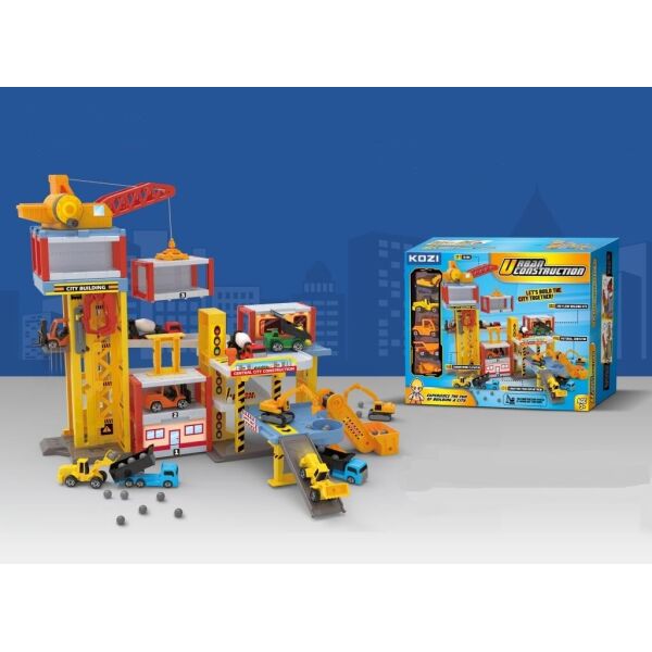 Паркинг Kozi Urban Construction QL902 2-х ярусный со строительной техникой 5 машин и подъемным краном + лифт Желтый/Красный
Паркинг Kozi Urban Construction QL902 2-х ярусный со строительной техникой 5 машин и подъемным краном + лифт Желтый/Красный