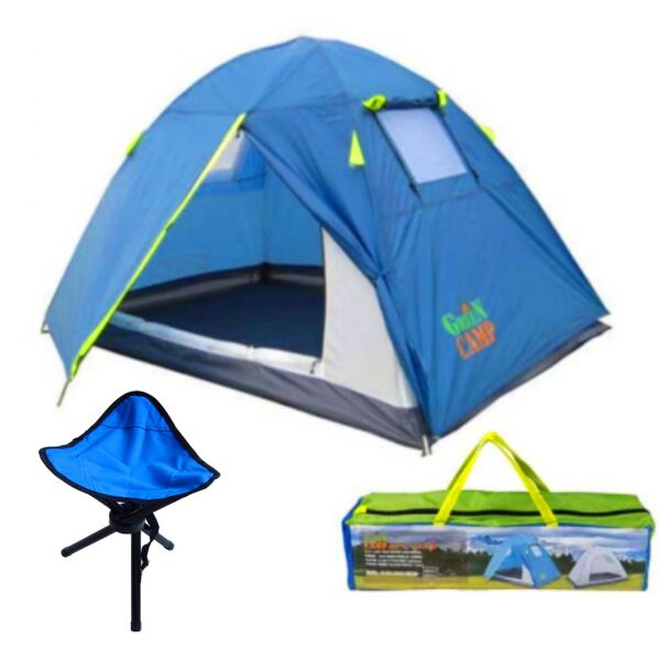 Палатка 2-местная Green Camp 1001B, 210х150х135 см, синий, туристическая двухместная палатка
Палатка 2-местная Green Camp 1001B, 210х150х135 см, синий, туристическая двухместная палатка