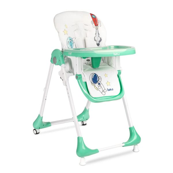 Стульчик для кормления Caretero Luna с регулировкой высоты 7 позиций + подножка и колесики Мятный/Белый с принтом
Стульчик для кормления Caretero Luna с регулировкой высоты 7 позиций + подножка и колесики Мятный/Белый с принтом