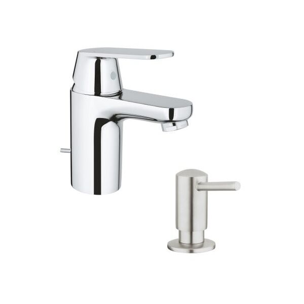 Набор Grohe Eurosmart Cosmopolitan 32825000 смеситель для умывальника с донным клапаном + Grohe EX Contemporary 40536DC0 дозатор жидкого мыла
Набор Grohe Eurosmart Cosmopolitan 32825000 смеситель для умывальника с донным клапаном + Grohe EX Contemporary 40536DC0 дозатор жидкого мыла