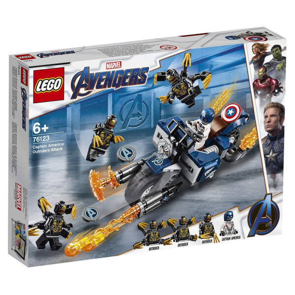 Конструктор LEGO Super Heroes Капитан Америка: Атака Аутрайдеров 167 деталей (76123)
Конструктор LEGO Super Heroes Капитан Америка: Атака Аутрайдеров 167 деталей (76123)