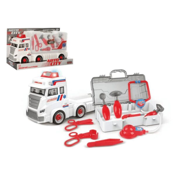 Машинка Limo Toy Конструктор на шурупах скорая помощь звук свет медицинские инструменты КВ041
Машинка Limo Toy Конструктор на шурупах скорая помощь звук свет медицинские инструменты КВ041