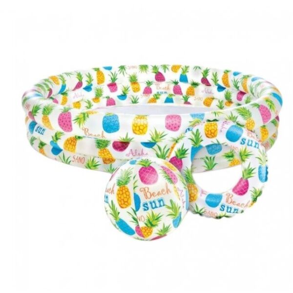 Бассейн с кругом и мячиком Intex Ананасы 248 литров 59469
Бассейн с кругом и мячиком Intex Ананасы 248 литров 59469