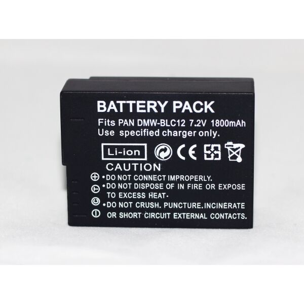 Аккумулятор DMW-BLC12 (аналог DMW-BLC12E DMW-BLC12GK DMW-BLC12PP) для фотоаппаратов Panasonic - 1800 ma
Аккумулятор DMW-BLC12 (аналог DMW-BLC12E DMW-BLC12GK DMW-BLC12PP) для фотоаппаратов Panasonic - 1800 ma